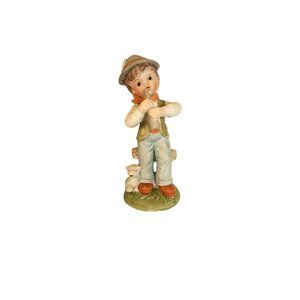 Vintage Boy UCCG Taiwan Porcelain Hand Painted Figurine Statue